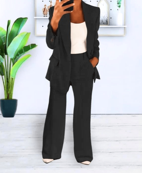 Drune | Damen Blazer Bequem & Schick Blazer Satz Lässiges & Formelles Outfit