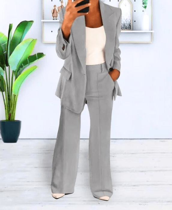 Drune | Damen Blazer Bequem & Schick Blazer Satz Lässiges & Formelles Outfit