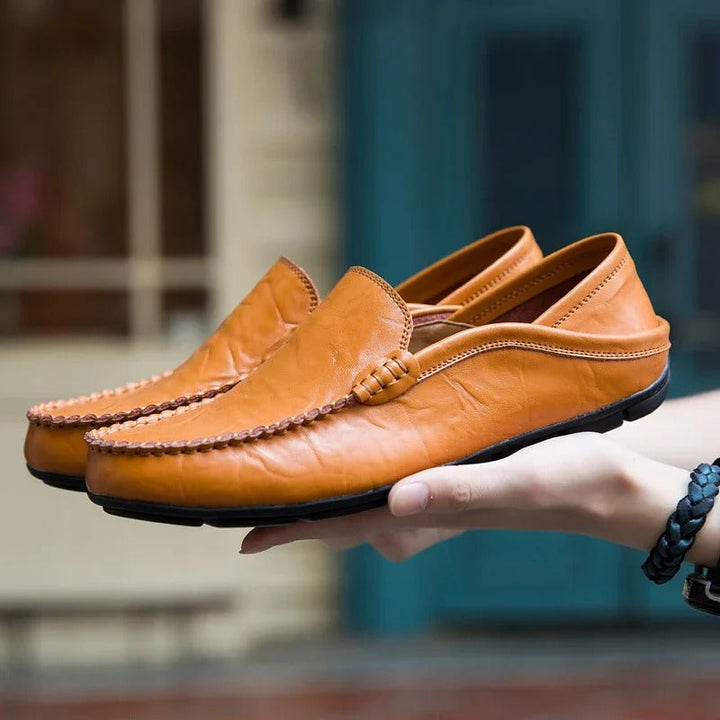 Herren-Loafer aus echtem Leder Drune