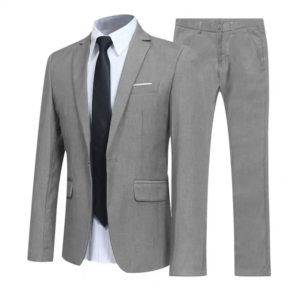 Drune | Locker Geschnittenes Anzug Satz Mit Revers Blazer Und Hose Für Männer
