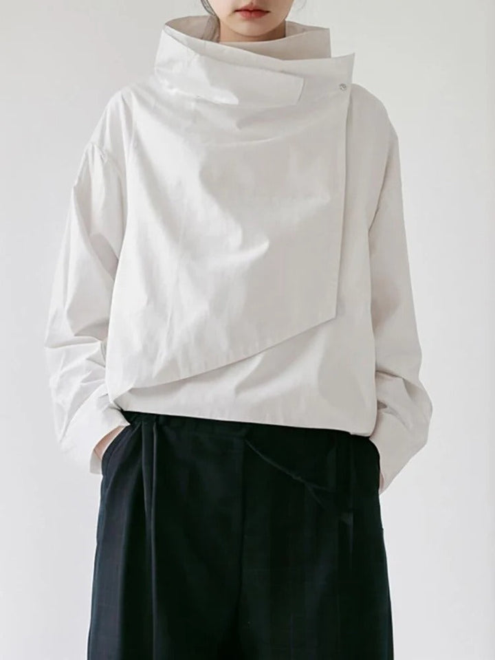 Drune | Damen Freizeit Stehkragen Lange Jacke