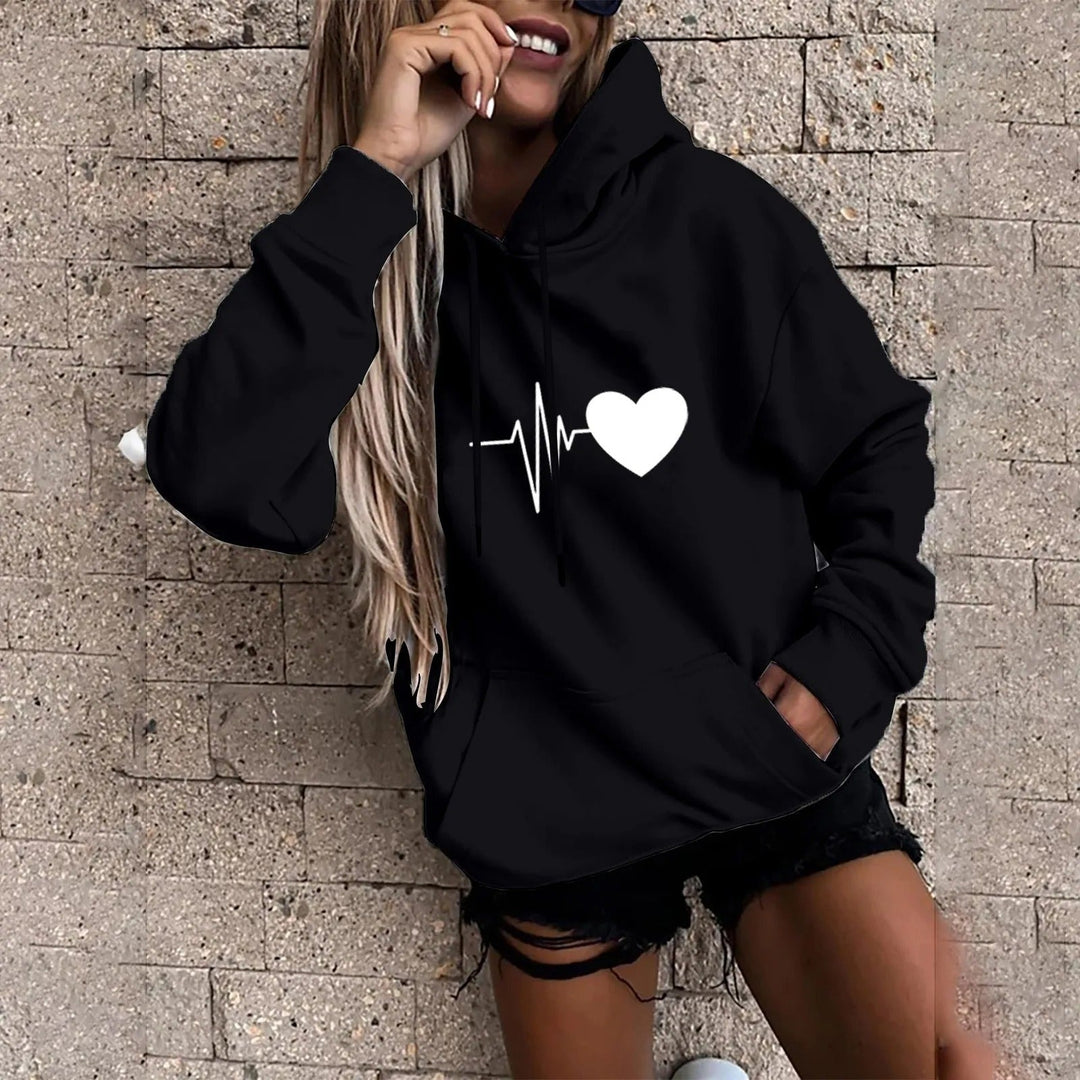 Drune | Kapuzenpullover mit Lustigem Druck für Frauen