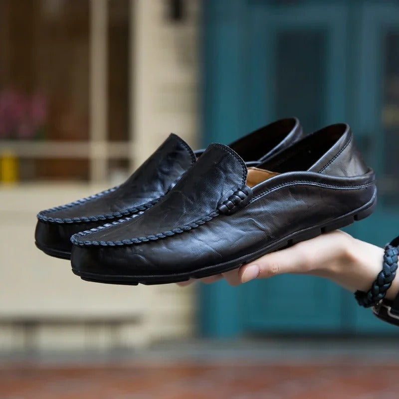 Herren-Loafer aus echtem Leder Drune