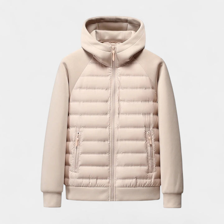 Drune | Modehaus - Leichte Daunenjacke - Softshell-Pufferjacke mit Kapuze