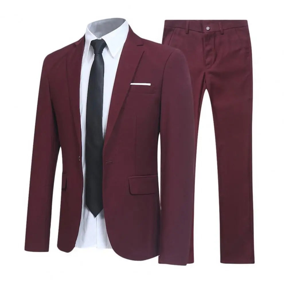 Drune | Locker Geschnittenes Anzug Satz Mit Revers Blazer Und Hose Für Männer