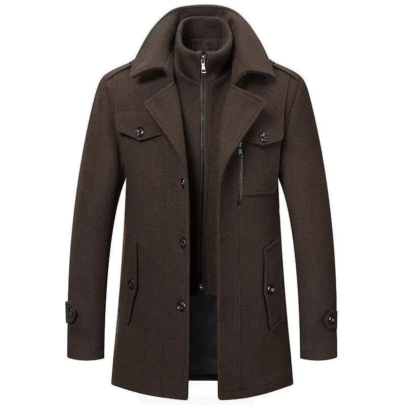 Drune | Eleganter und warmer Tweed-Wintermantel für Männer