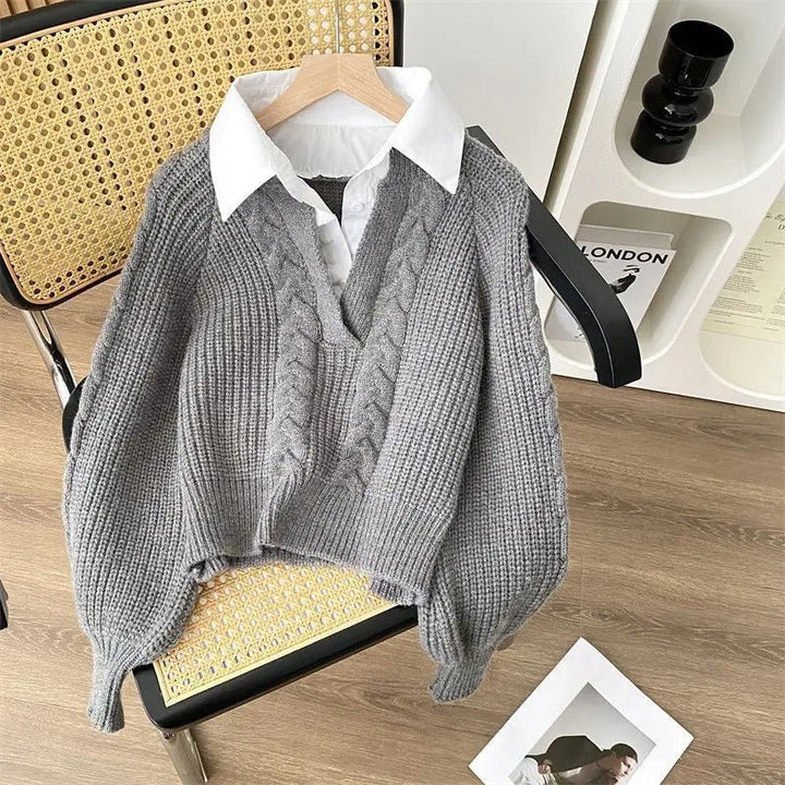 Drune | Strickpullover Im Retro Modestil