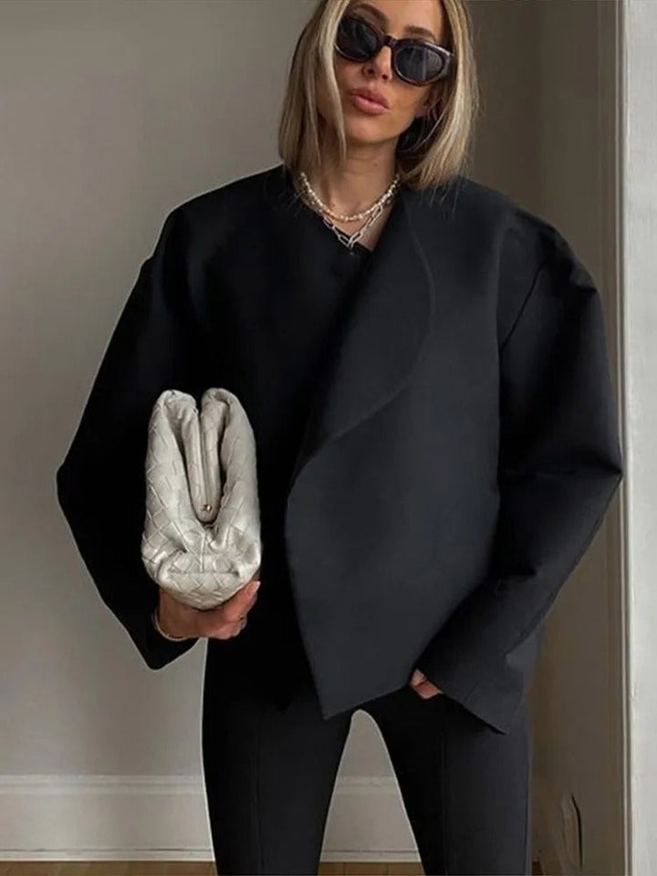 Drune | Lockere Kurze Wolljacke