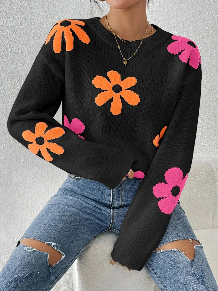 Drune | Strickpullover mit Floralem Druck