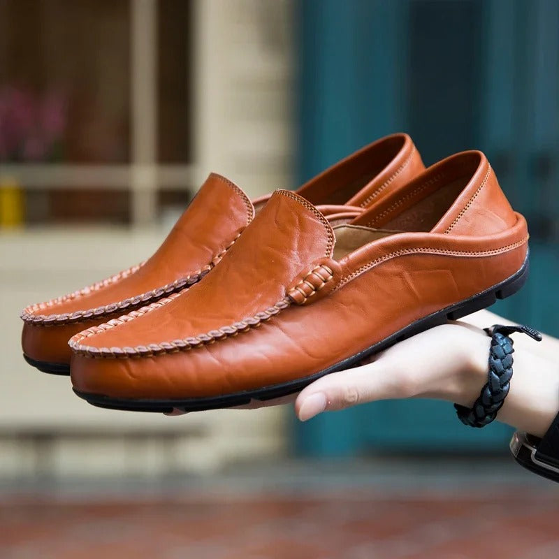 Herren-Loafer aus echtem Leder Drune