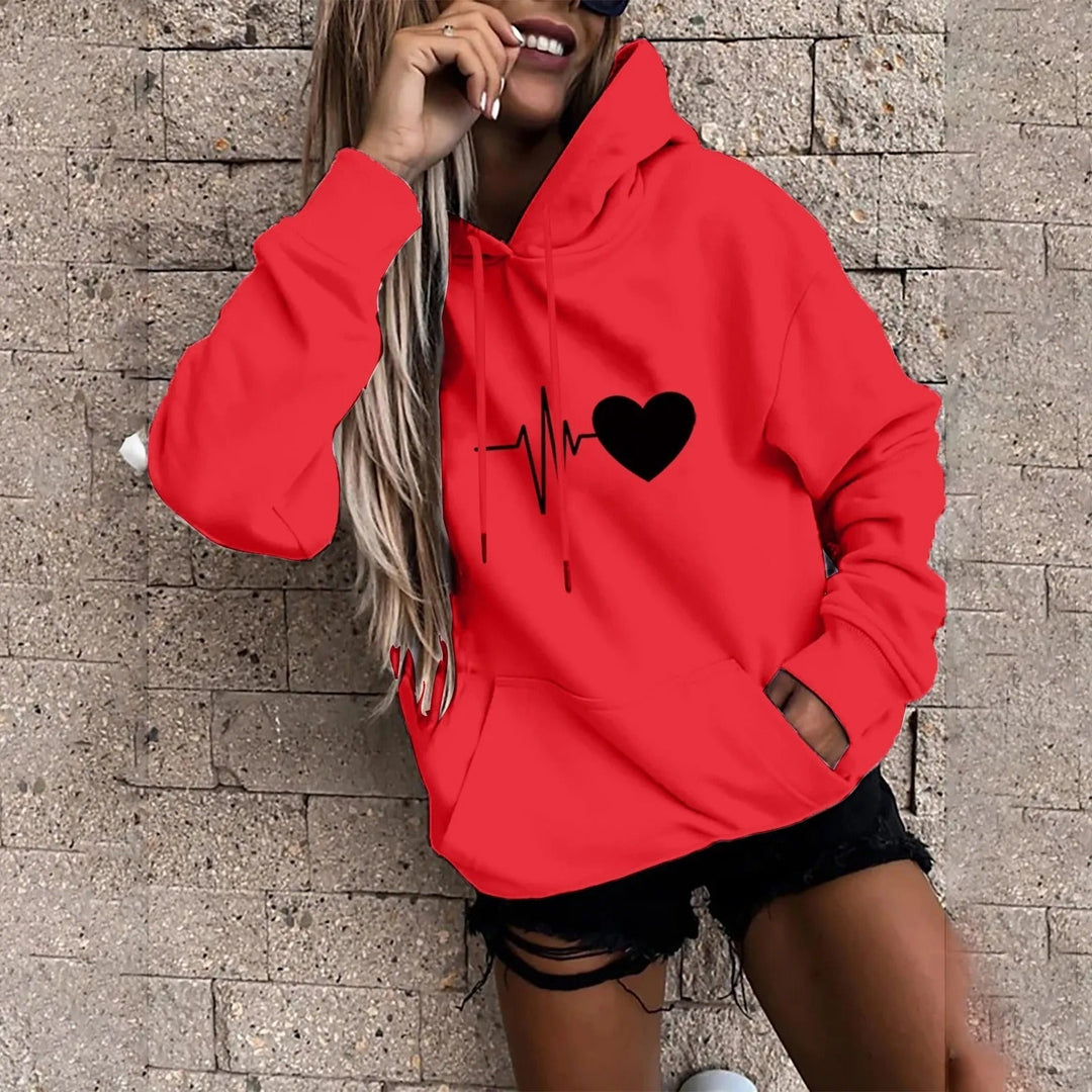 Drune | Kapuzenpullover mit Lustigem Druck für Frauen