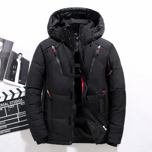 Drune |  Warme Winterjacke mit Fell Innenfutter und Kapuze für Herren - Perfekt für Outdoor-Aktivitäten