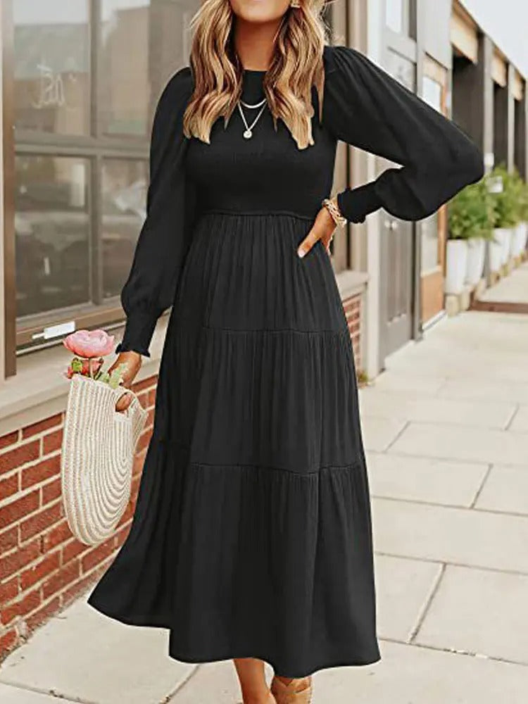 Drune | Midi-Kleid mit Langen Ärmeln und Dinnerjackets