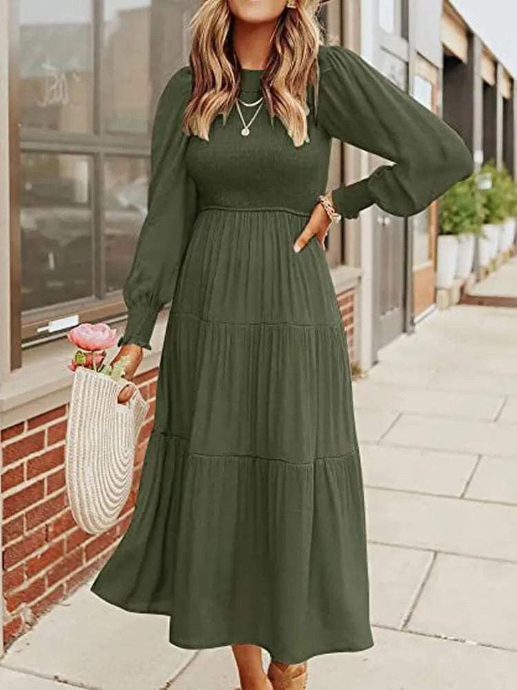 Drune | Midi-Kleid mit Langen Ärmeln und Dinnerjackets