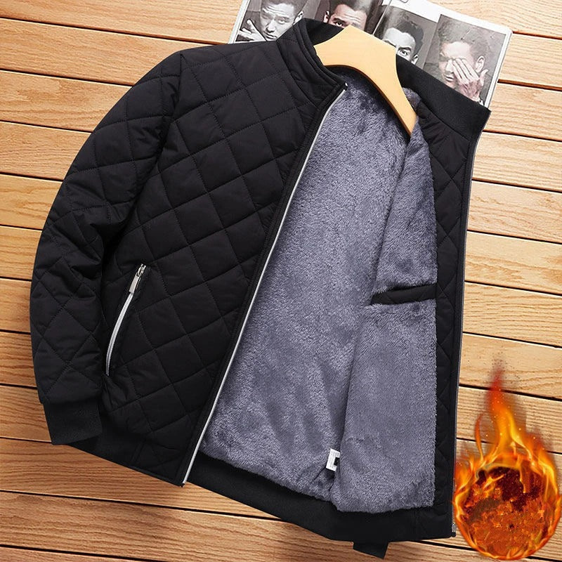 Drune - Diamant-Muster Bomberjacke Herren