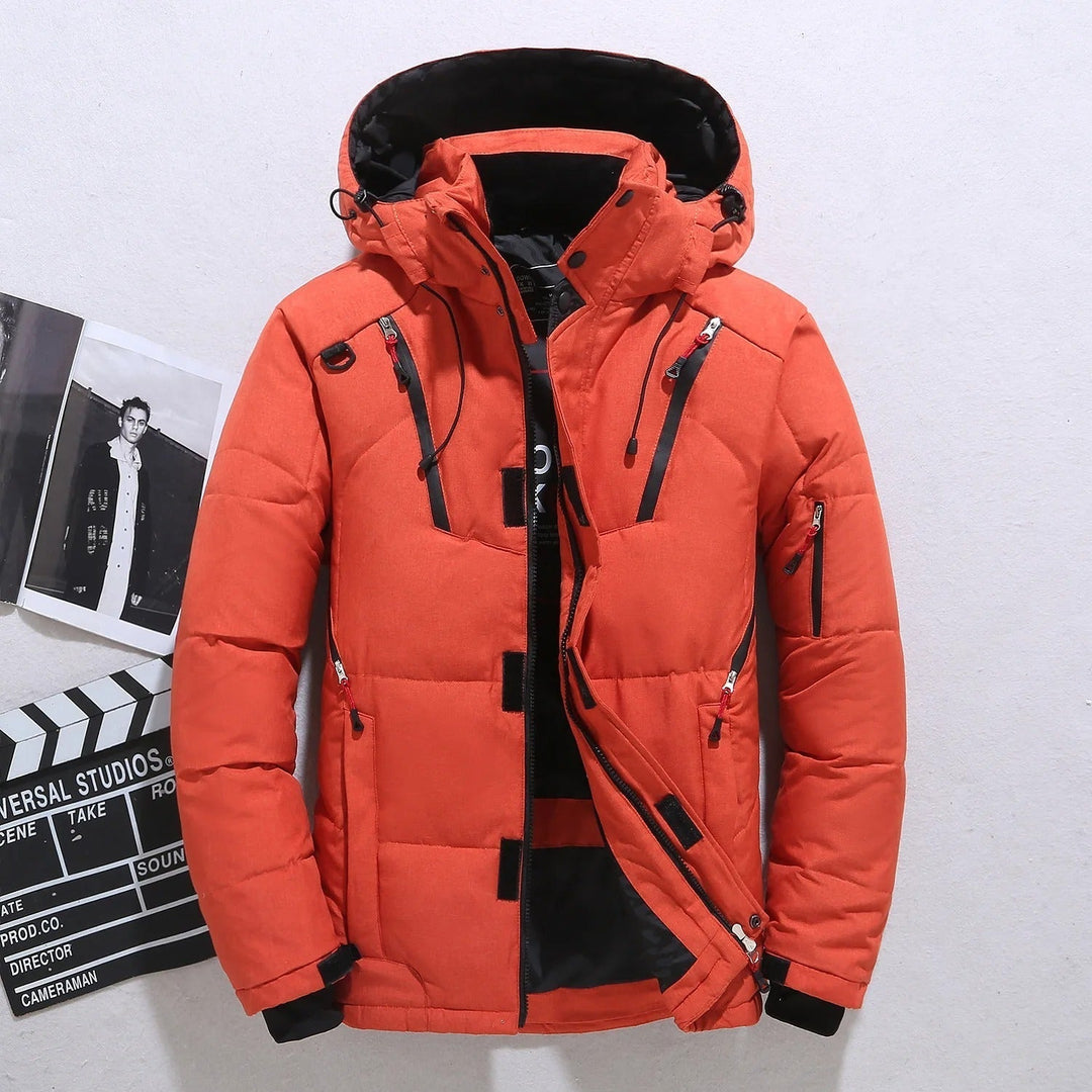 Drune |  Warme Winterjacke mit Fell Innenfutter und Kapuze für Herren - Perfekt für Outdoor-Aktivitäten