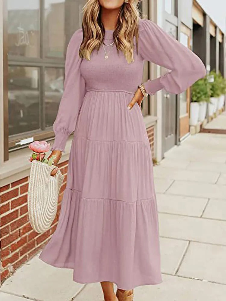 Drune | Midi-Kleid mit Langen Ärmeln und Dinnerjackets