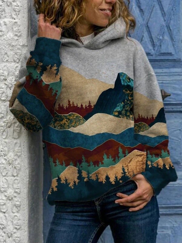 Drune | Kapuzenpullover Marie Harajuku Style Weicher Stoff