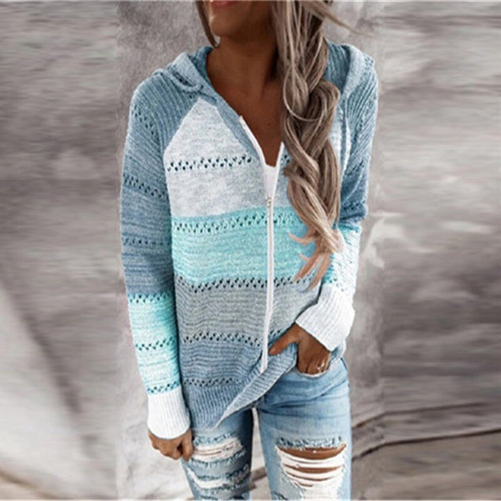 Drune | Bunt gestreifte Strickwesten im Ibiza-Boho-Stil für Damen - Trendy und bequem