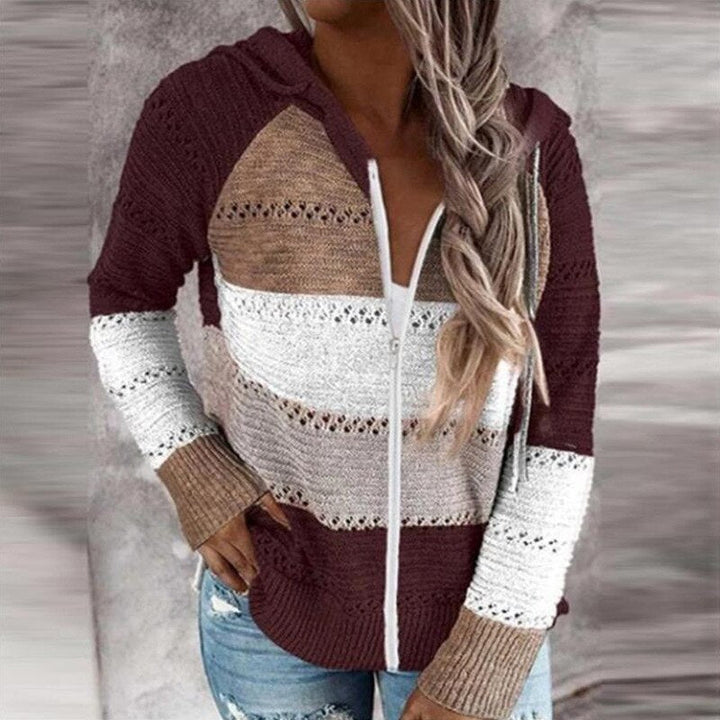 Drune | Bunt gestreifte Strickwesten im Ibiza-Boho-Stil für Damen - Trendy und bequem