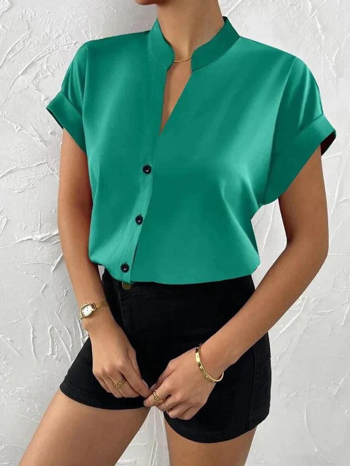 Drune | Elegantes V-ausschnitt Top Für Frauen
