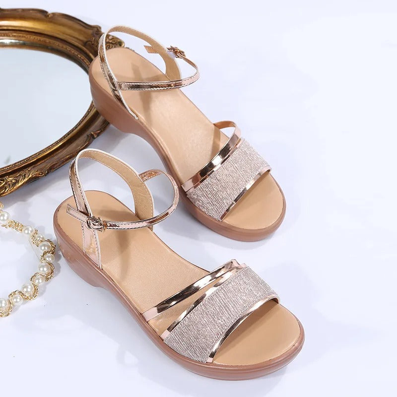 Drune | Orthopädische Sandalen mit Keilabsatz