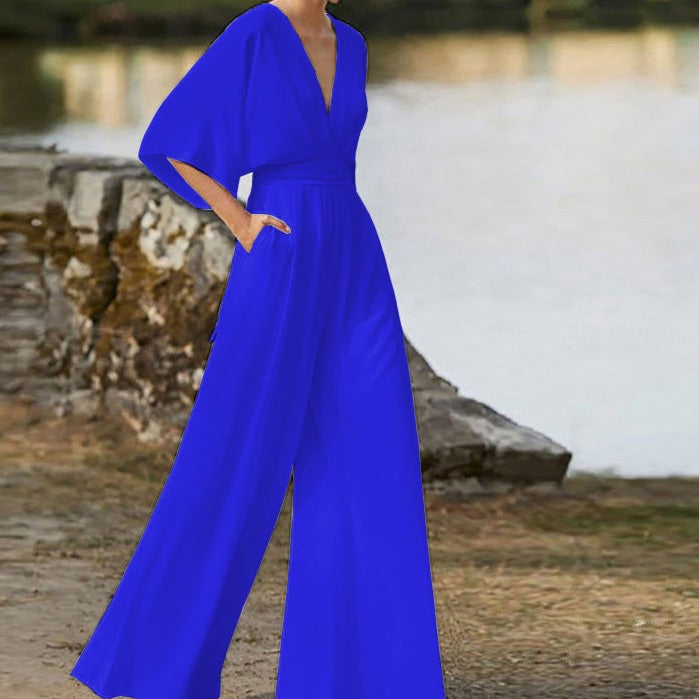 Drune | Jumpsuit mit weitem Ausschnitt für Frauen