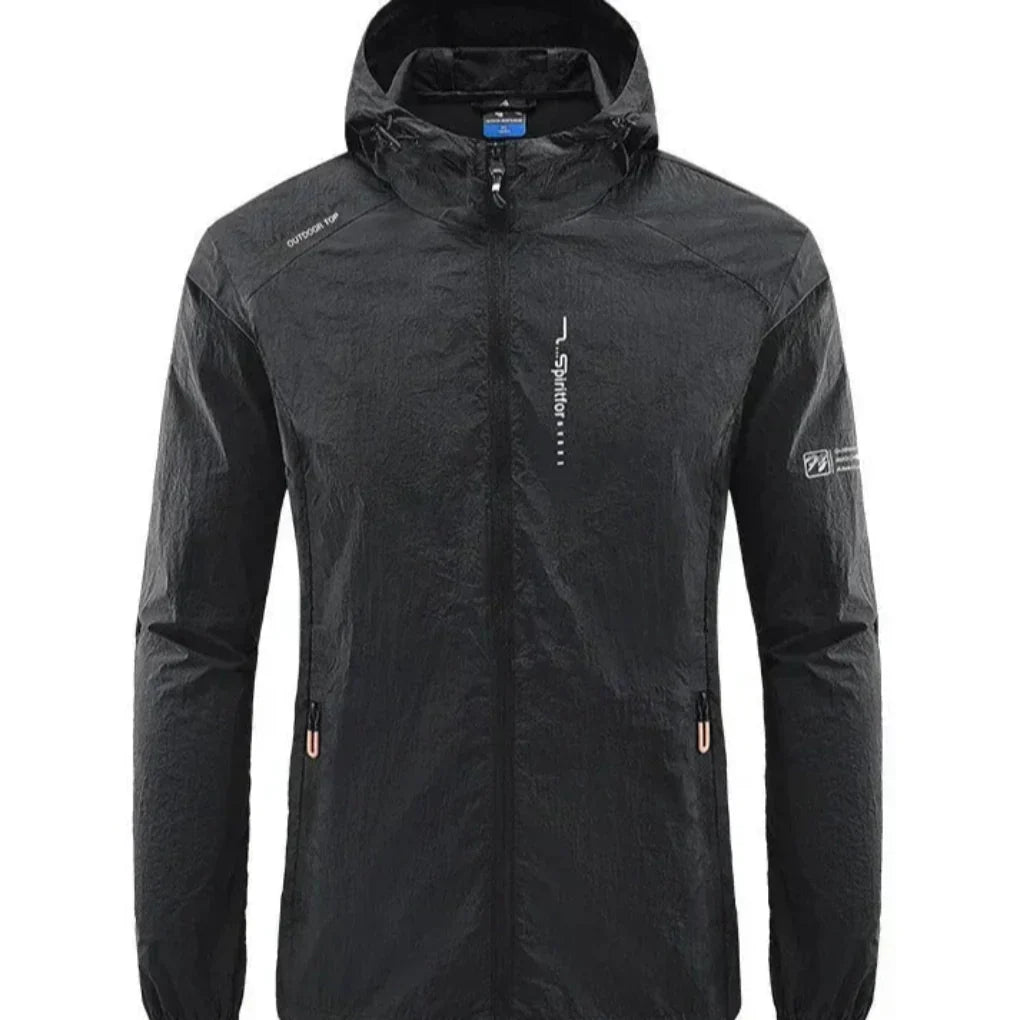 Drune | Ultraleichte, Wind- und Sonnensichere Sommerjacke mit Kapuze für Herren