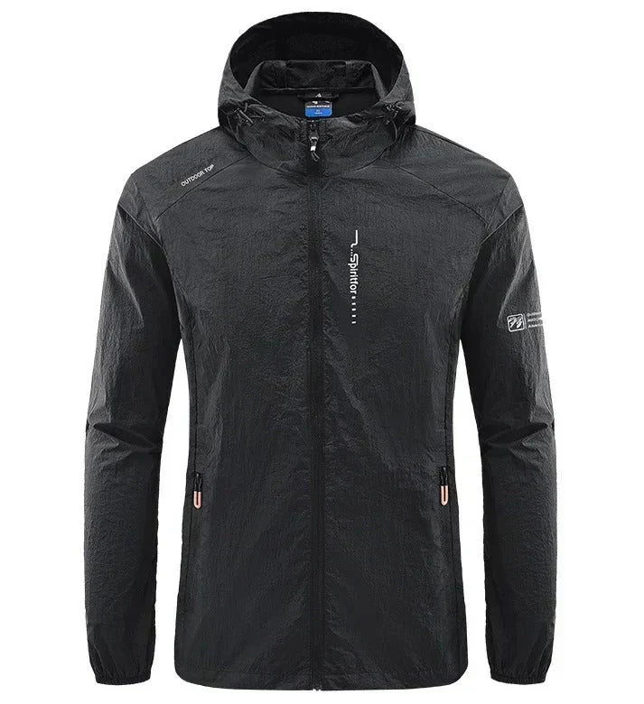 Drune | Herren Windbreaker Jacke - Voller Reißverschluss und Kapuze