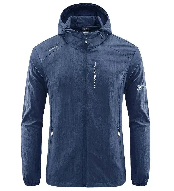 Drune | Herren Windbreaker Jacke - Voller Reißverschluss und Kapuze