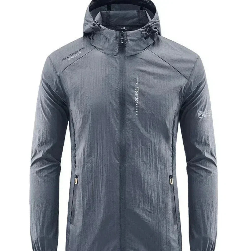 DruneUltraleichte, Wind- und Sonnensichere Sommerjacke mit Kapuze für Herren