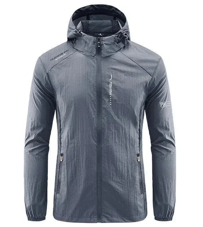 Drune | Herren Windbreaker Jacke - Voller Reißverschluss und Kapuze