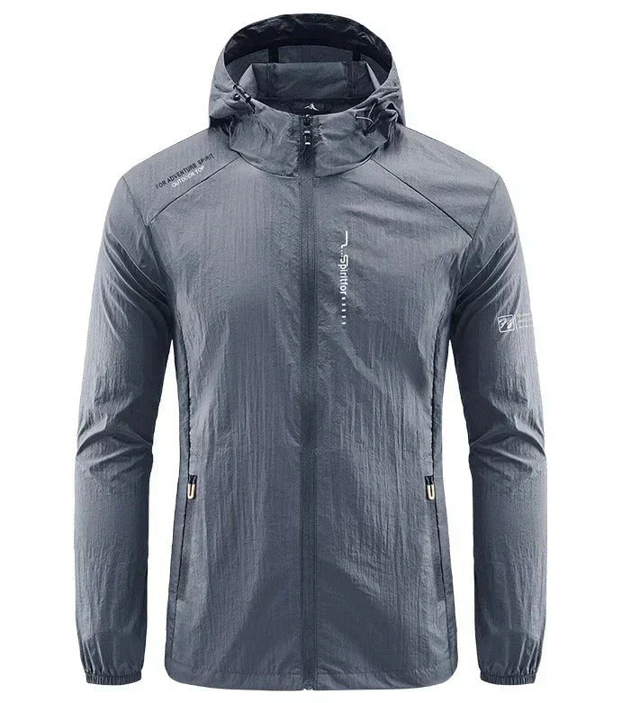 DruneHerren Windbreaker Jacke - Voller Reißverschluss und Kapuze