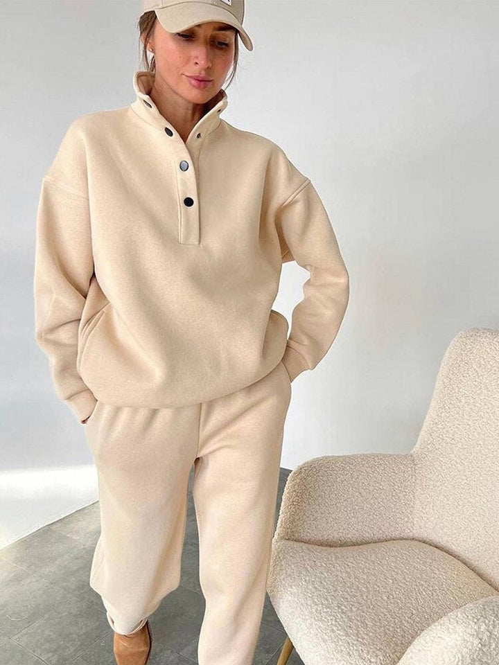 Drune Fleece Jogginganzug | Bequemer Jogginganzug in Übergröße für Frauen