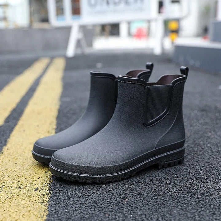 Drune | Luxus Halbhohe Wasserdichte Regenstiefel Für Männer