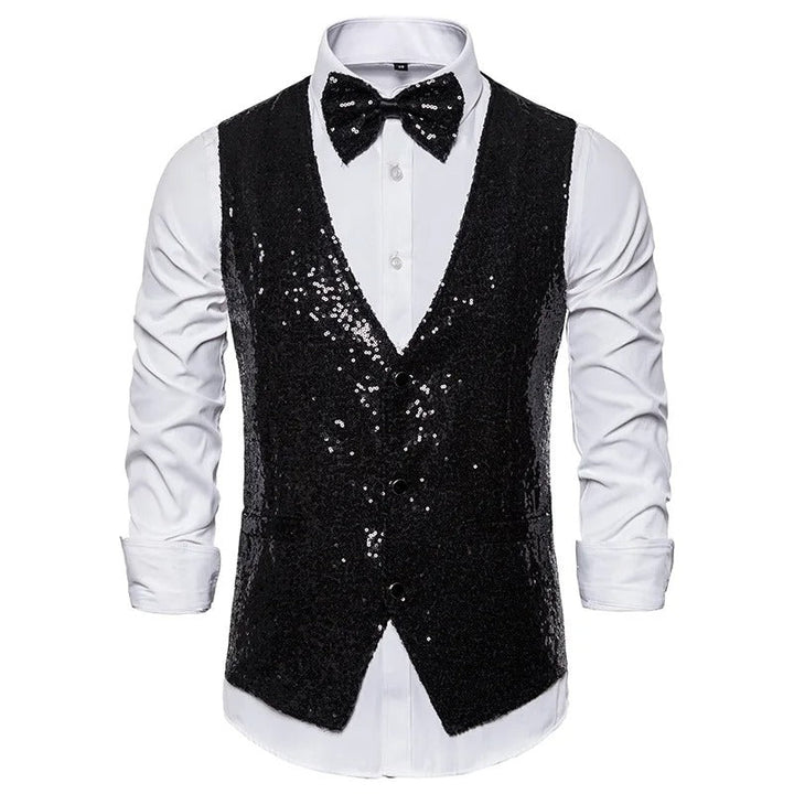 Drune | Party Glitter Herren Weste Für Die Feiertage