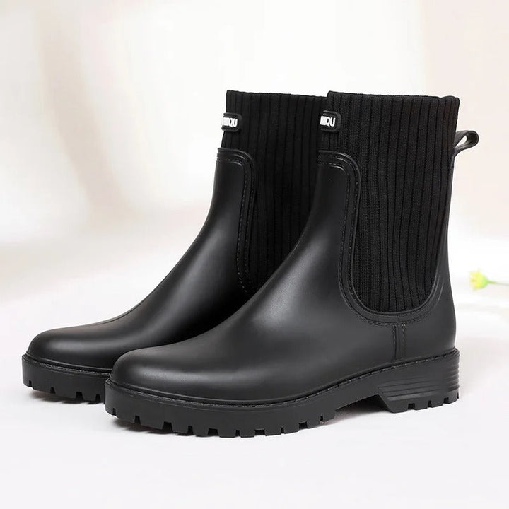 Drune | Stiefeletten - Strickbund