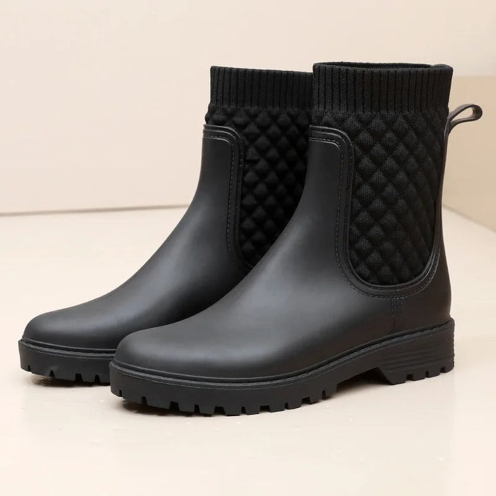 Drune | Stiefeletten - Strickbund