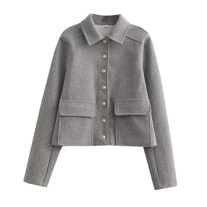 Drune Jacke | Hochwertige Kurzjacke in Wolloptik für den Herbst