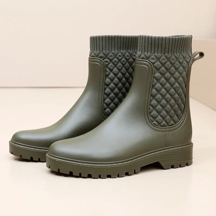 Drune | Stiefeletten - Strickbund