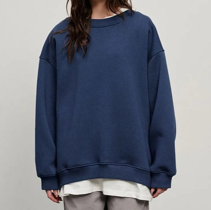 Drune - Basic-Pullover in Übergröße