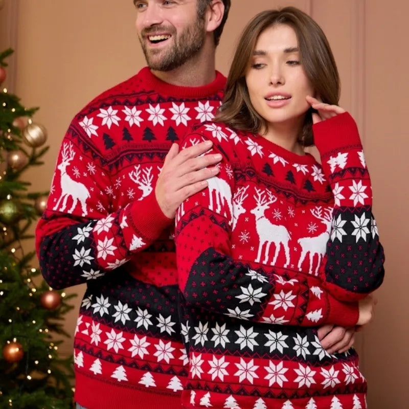 Drune | Stilvolle Weihnachtsstrickjacke für Paare