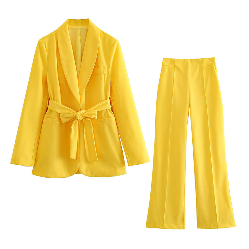 Drune | Eleganter Blazer Mit Gürtel Und Passender Hose