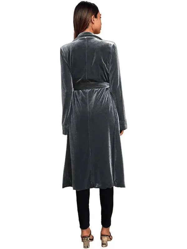 Drune | Samt Lange Blazer Damen Mantel