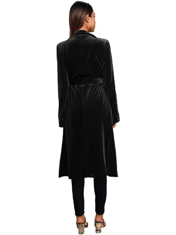 Drune | Samt Lange Blazer Damen Mantel
