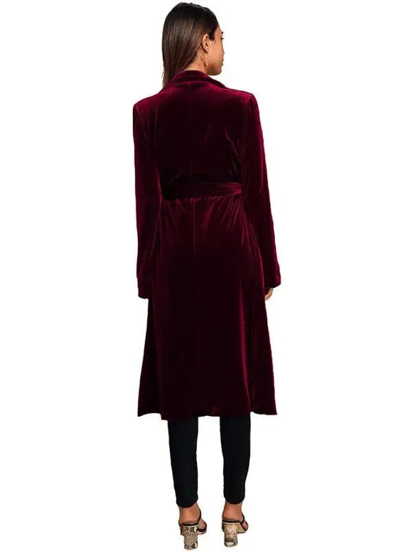 Drune | Samt Lange Blazer Damen Mantel