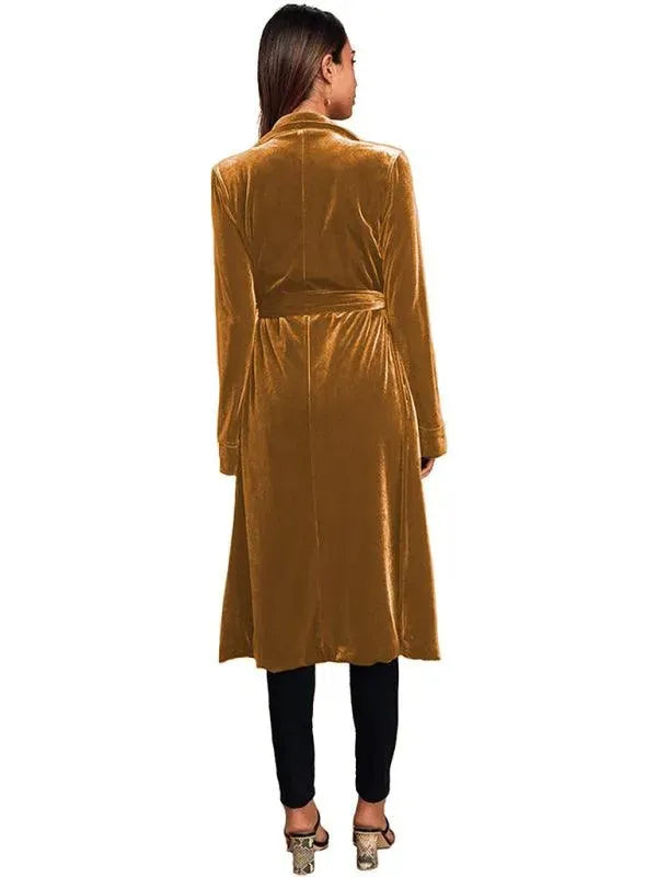 Drune | Samt Lange Blazer Damen Mantel