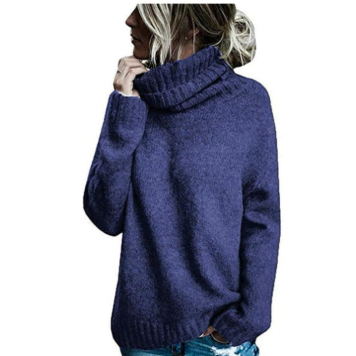 Drune | Rollkragenpullover Weiches Strickmaterial Übergroß Fit Lange Ärmel Seitenschlitze