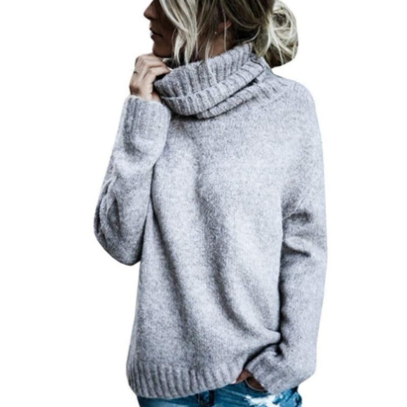 Drune | Rollkragenpullover Weiches Strickmaterial Übergroß Fit Lange Ärmel Seitenschlitze