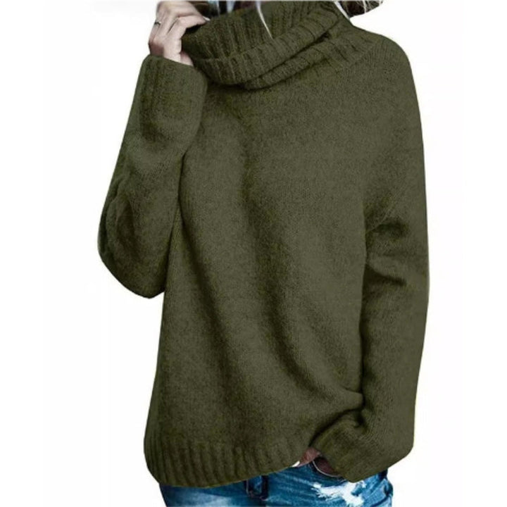 Drune | Rollkragenpullover Weiches Strickmaterial Übergroß Fit Lange Ärmel Seitenschlitze